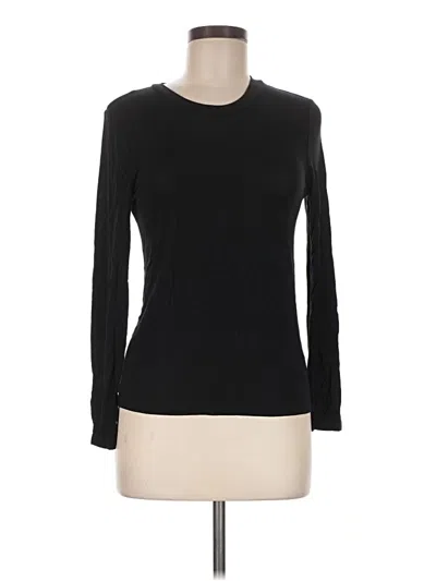 Pre-owned Splendid Long Sleeve T-shirt In Black