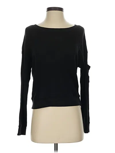 Pre-owned Splendid Long Sleeve T-shirt In Black