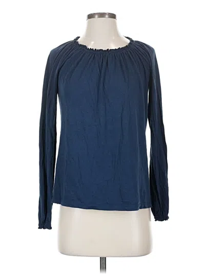 Pre-owned Splendid Long Sleeve T-shirt In Blue