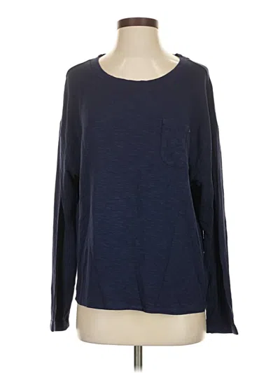 Pre-owned Splendid Long Sleeve T-shirt In Blue
