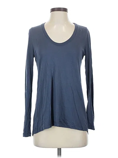 Pre-owned Splendid Long Sleeve T-shirt In Blue