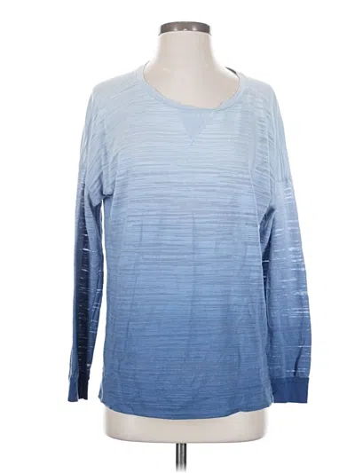 Pre-owned Splendid Long Sleeve T-shirt In Blue