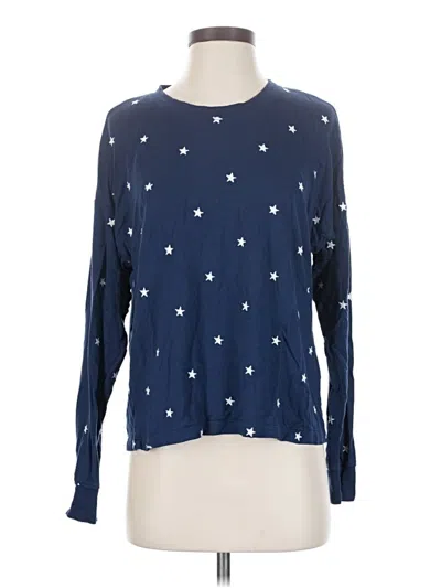 Pre-owned Splendid Long Sleeve T-shirt In Blue