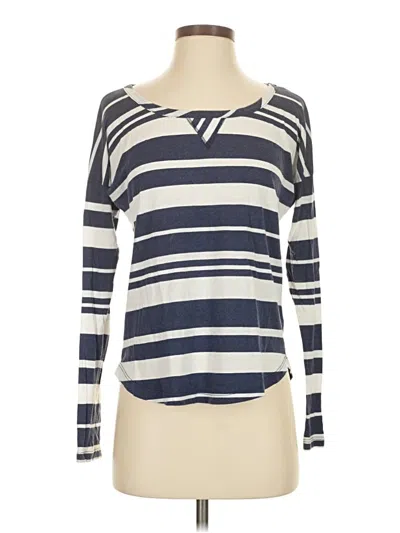 Pre-owned Splendid Long Sleeve T-shirt In Blue