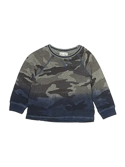 Pre-owned Splendid Kids' Long Sleeve T-shirt In Blue