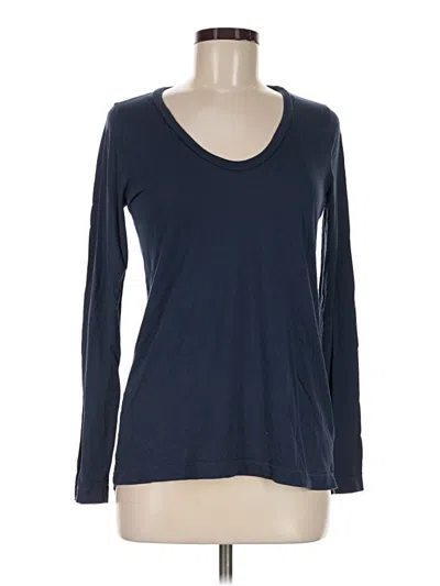 Pre-owned Splendid Long Sleeve T-shirt In Blue