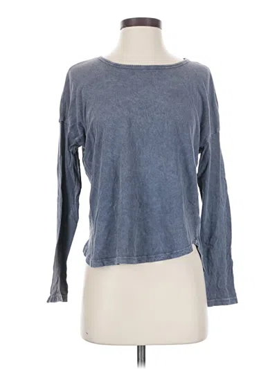 Pre-owned Splendid Long Sleeve T-shirt In Blue