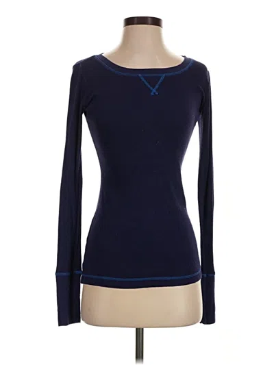 Pre-owned Splendid Long Sleeve T-shirt In Blue