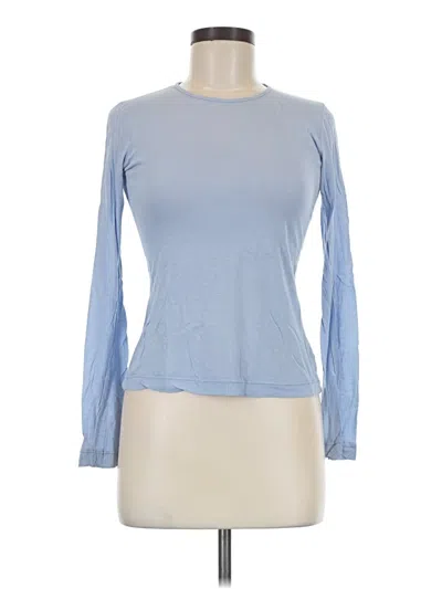 Pre-owned Splendid Long Sleeve T-shirt In Blue