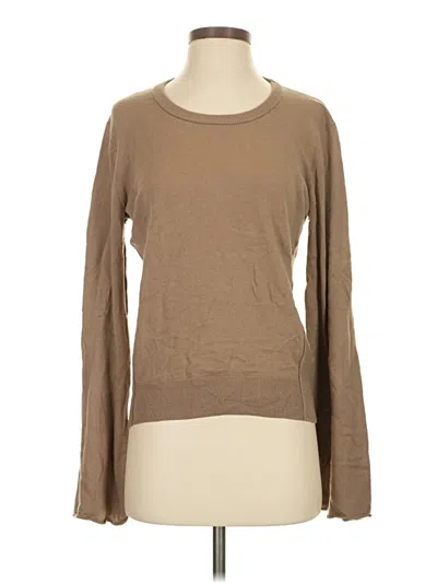 Pre-owned Splendid Long Sleeve T-shirt In Brown