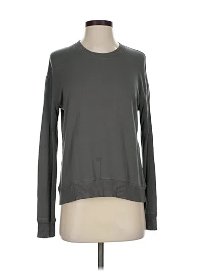 Pre-owned Splendid Long Sleeve T-shirt In Gray