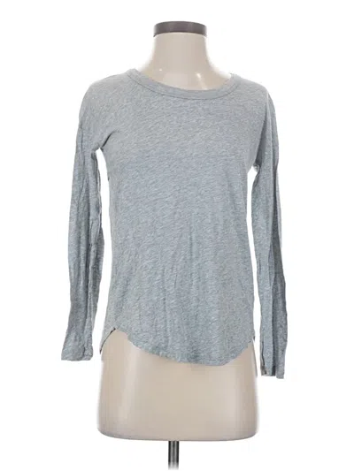 Pre-owned Splendid Long Sleeve T-shirt In Gray