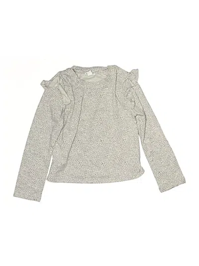 Pre-owned Splendid Kids' Long Sleeve T-shirt In Gray