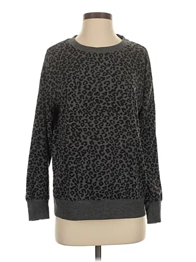 Pre-owned Splendid Long Sleeve T-shirt In Gray