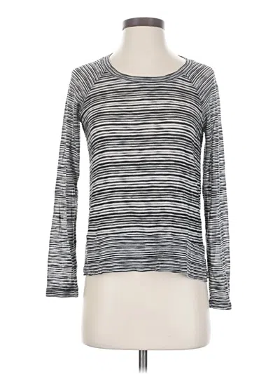 Pre-owned Splendid Long Sleeve T-shirt In Gray
