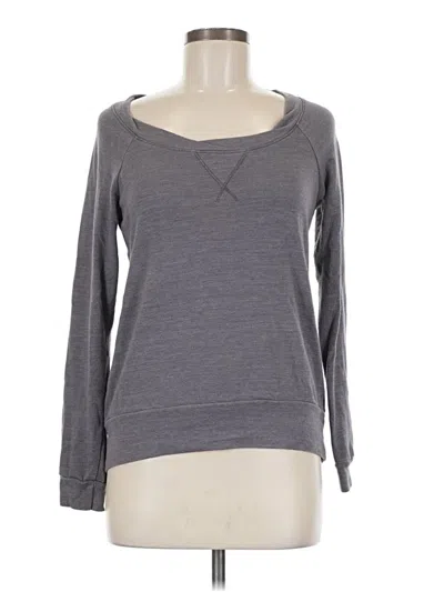 Pre-owned Splendid Long Sleeve T-shirt In Gray