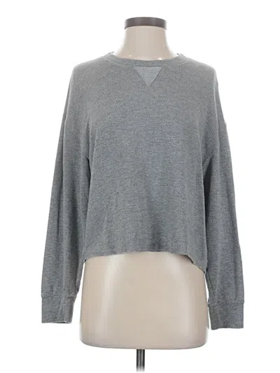 Pre-owned Splendid Long Sleeve T-shirt In Gray