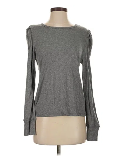 Pre-owned Splendid Long Sleeve T-shirt In Gray
