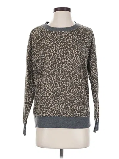 Pre-owned Splendid Long Sleeve T-shirt In Gray