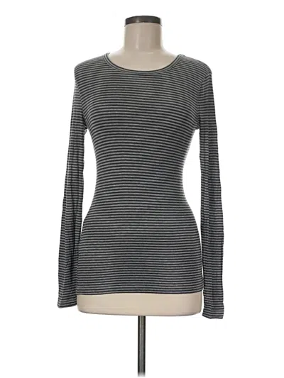 Pre-owned Splendid Long Sleeve T-shirt In Gray