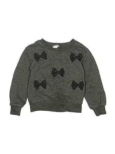Pre-owned Splendid Kids' Long Sleeve T-shirt In Gray