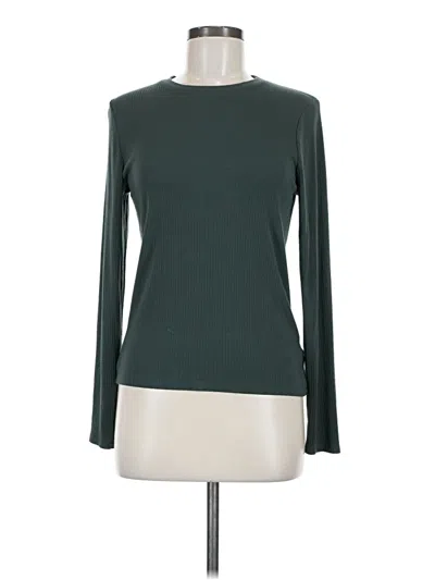 Pre-owned Splendid Long Sleeve T-shirt In Green