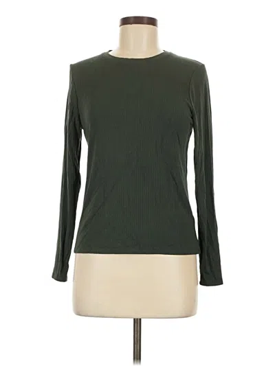 Pre-owned Splendid Long Sleeve T-shirt In Green