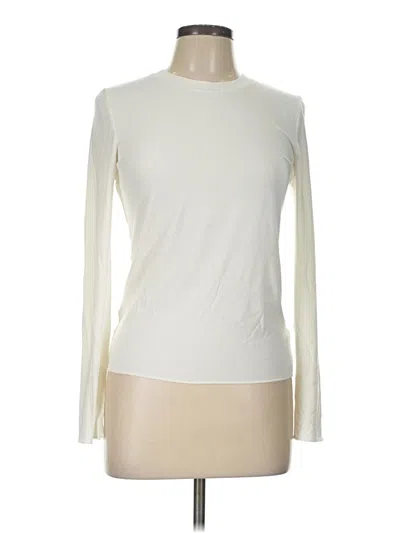 Pre-owned Splendid Long Sleeve T-shirt In Ivory