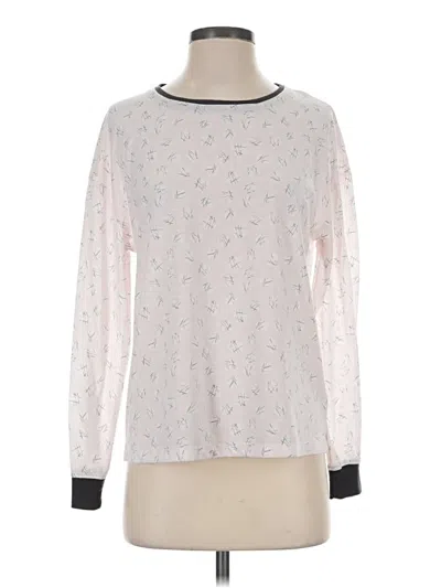 Pre-owned Splendid Long Sleeve T-shirt In Ivory