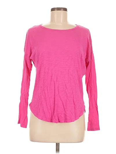 Pre-owned Splendid Long Sleeve T-shirt In Pink