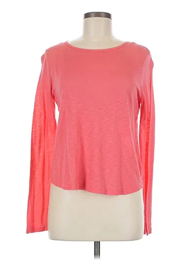 Pre-owned Splendid Long Sleeve T-shirt In Pink