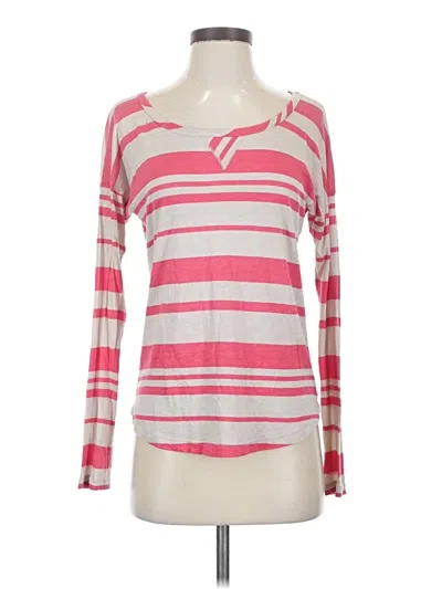 Pre-owned Splendid Long Sleeve T-shirt In Pink