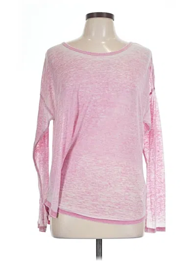 Pre-owned Splendid Long Sleeve T-shirt In Pink