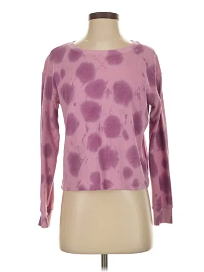 Pre-owned Splendid Long Sleeve T-shirt In Purple