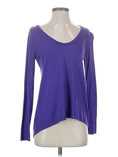 Pre-owned Splendid Long Sleeve T-shirt In Purple
