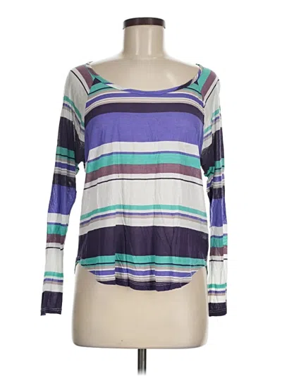 Pre-owned Splendid Long Sleeve T-shirt In Purple