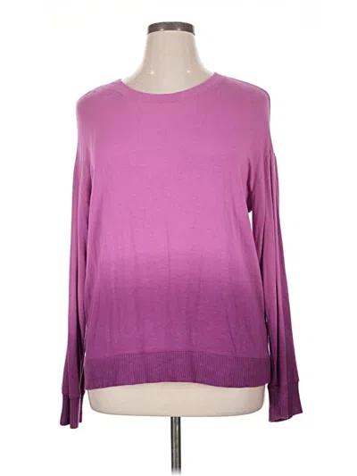 Pre-owned Splendid Long Sleeve T-shirt In Purple