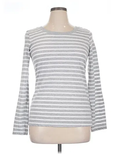 Pre-owned Splendid Long Sleeve T-shirt In Silver
