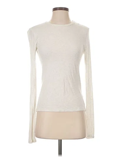Pre-owned Splendid Long Sleeve T-shirt In Silver