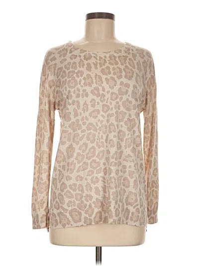 Pre-owned Splendid Long Sleeve T-shirt In Tan
