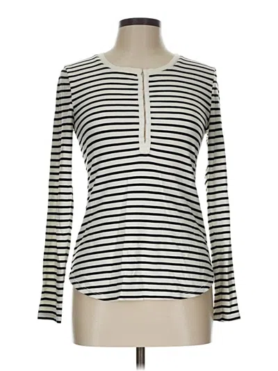 Pre-owned Splendid Long Sleeve T-shirt In White