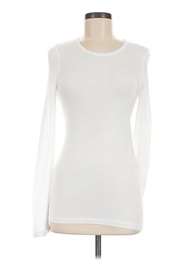 Pre-owned Splendid Long Sleeve T-shirt In White