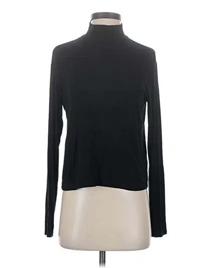 Pre-owned Splendid Long Sleeve Turtleneck In Black