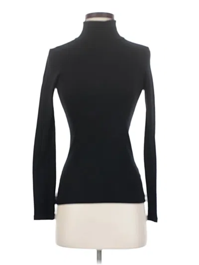 Pre-owned Splendid Long Sleeve Turtleneck In Black