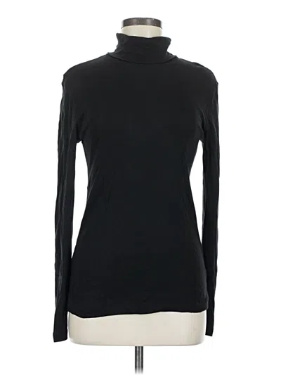 Pre-owned Splendid Long Sleeve Turtleneck In Black