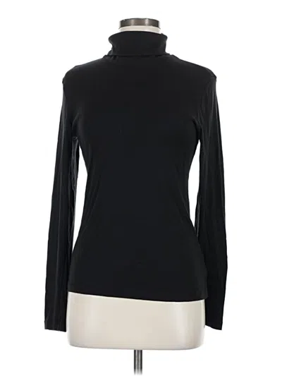 Pre-owned Splendid Long Sleeve Turtleneck In Black