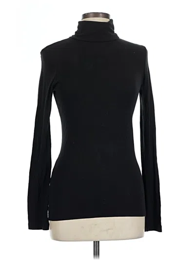 Pre-owned Splendid Long Sleeve Turtleneck In Black