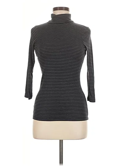 Pre-owned Splendid Long Sleeve Turtleneck In Gray