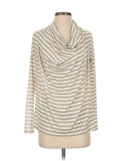 Pre-owned Splendid Long Sleeve Turtleneck In White