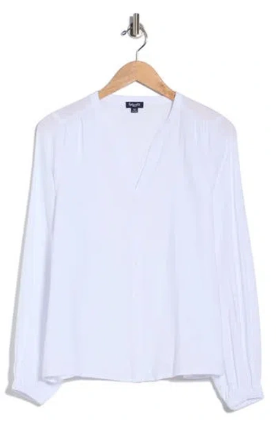 Splendid Long Sleeve Vera Blouse In White